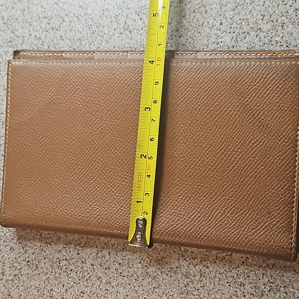 Hermès Tan Leather Flap Agenda Notebook Checkbook Wallet - Picture 10 of 10